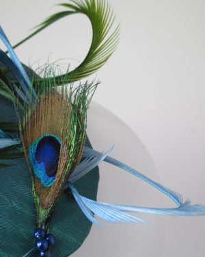 Mill House Millinery Peacock Fascinator